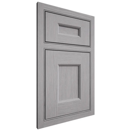 Shiloh Cabinetry Beaded Inset Aspen White Oak Plain Cut Stratus Door