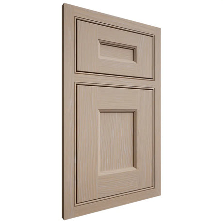 Shiloh Cabinetry Beaded Inset Aspen White Oak Plain Cut Straw Door