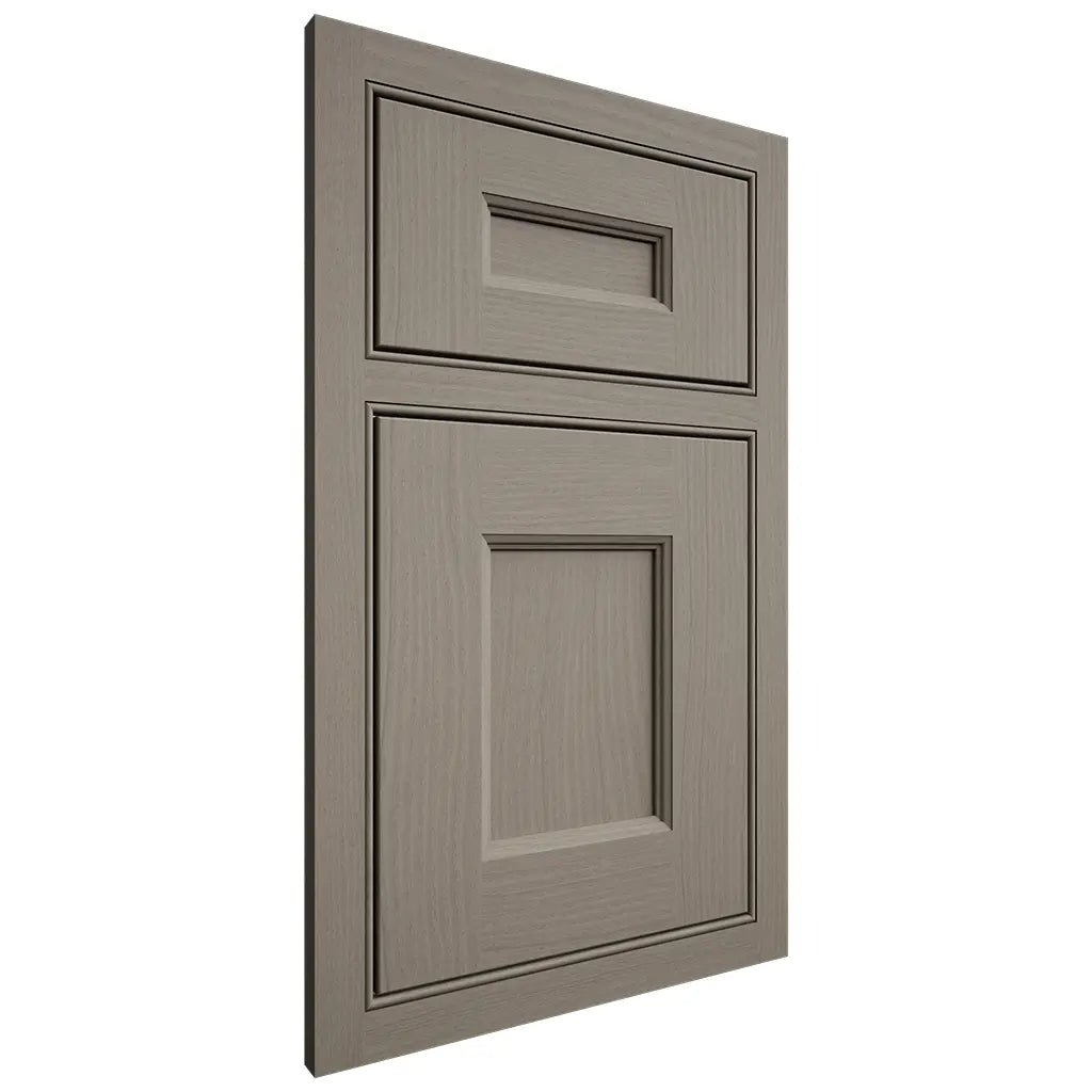 Shiloh Cabinetry Beaded Inset Aspen White Oak Plain Cut Thyme Door