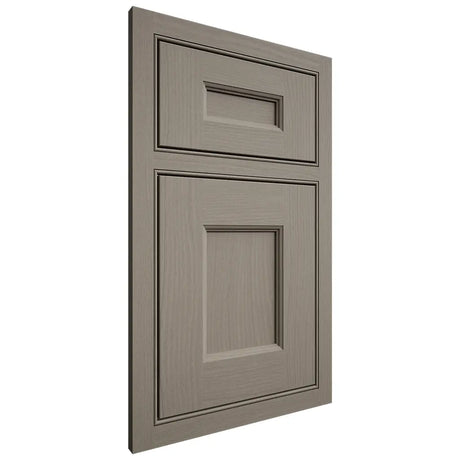 Shiloh Cabinetry Beaded Inset Aspen White Oak Plain Cut Thyme Door