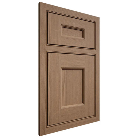 Shiloh Cabinetry Beaded Inset Aspen White Oak Quarter Sawn Medium Door