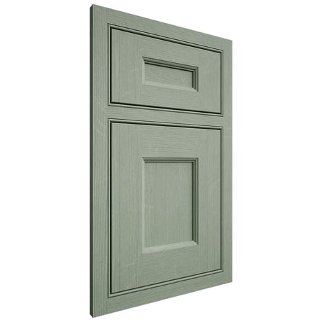 Shiloh Cabinetry Beaded Inset Aspen White Oak Quarter Sawn Moss Door