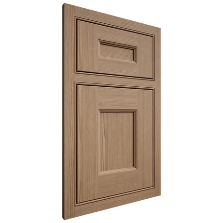 Shiloh Cabinetry Beaded Inset Aspen White Oak Quarter Sawn Natural Door