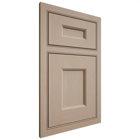 Shiloh Cabinetry Beaded Inset Aspen White Oak Quarter Sawn Straw Door