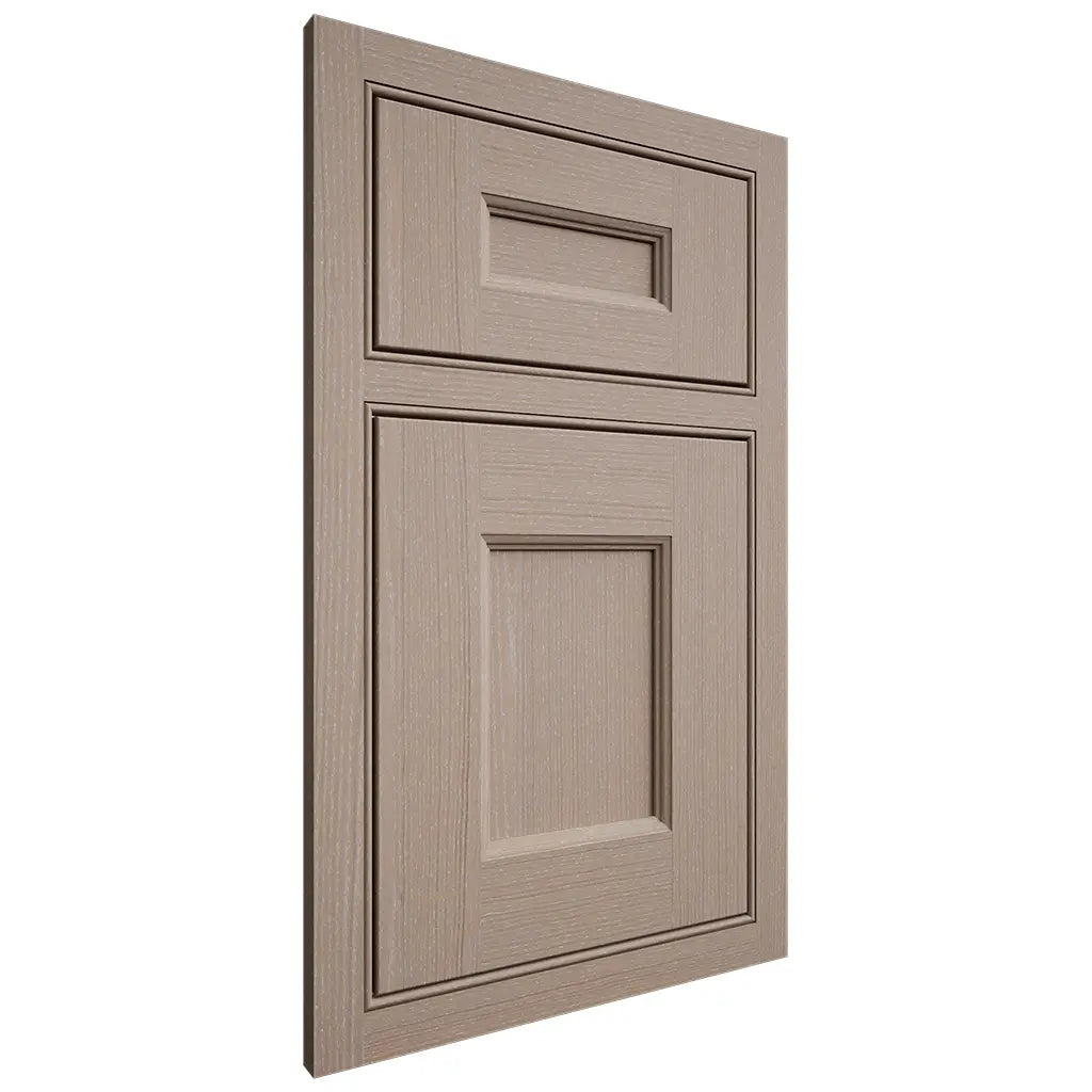 Shiloh Cabinetry Beaded Inset Aspen White Oak Quarter Sawn Whitewash Door