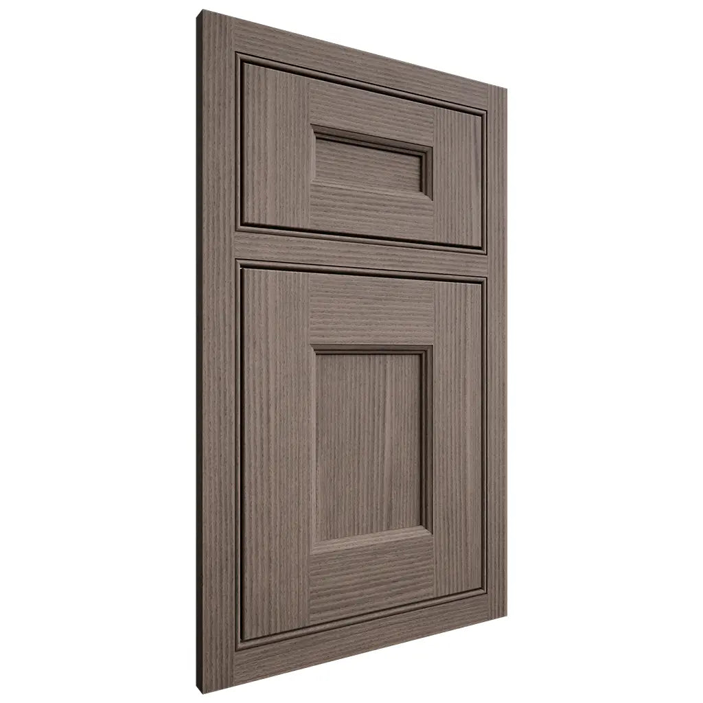 Shiloh Cabinetry Beaded Inset Aspen White Oak Rift Cut Clay Door
