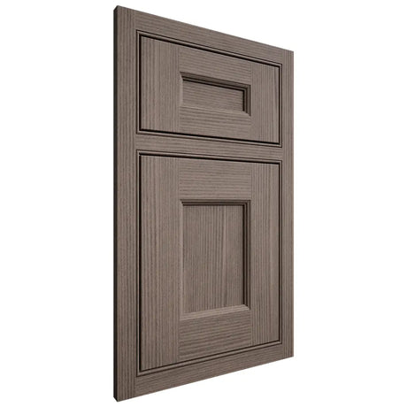 Shiloh Cabinetry Beaded Inset Aspen White Oak Rift Cut Clay Door