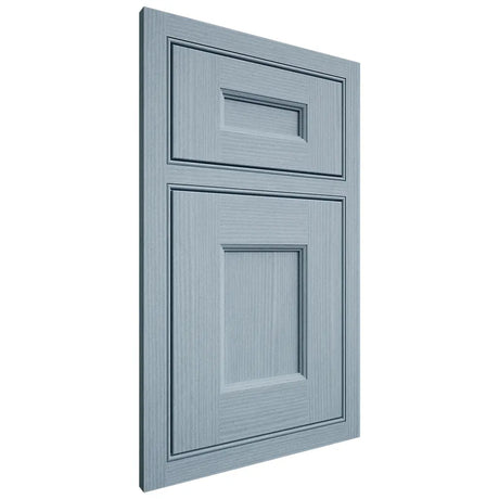 Shiloh Cabinetry Beaded Inset Aspen White Oak Rift Cut Sky Door