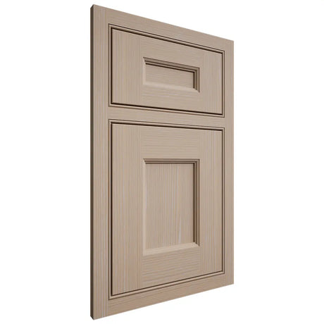 Shiloh Cabinetry Beaded Inset Aspen White Oak Rift Cut Straw Door