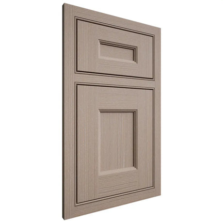 Shiloh Cabinetry Beaded Inset Aspen White Oak Rift Cut Whitewash Door