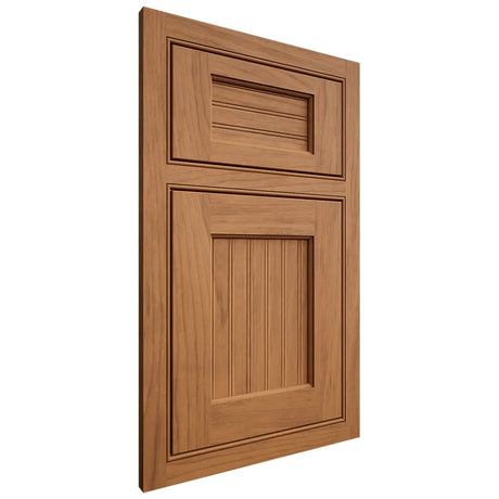 Shiloh Cabinetry Beaded Inset Beaded Century Alder Plain Cut Caramel Door