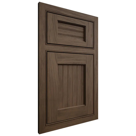 Shiloh Cabinetry Beaded Inset Beaded Century Alder Plain Cut Caviar Door