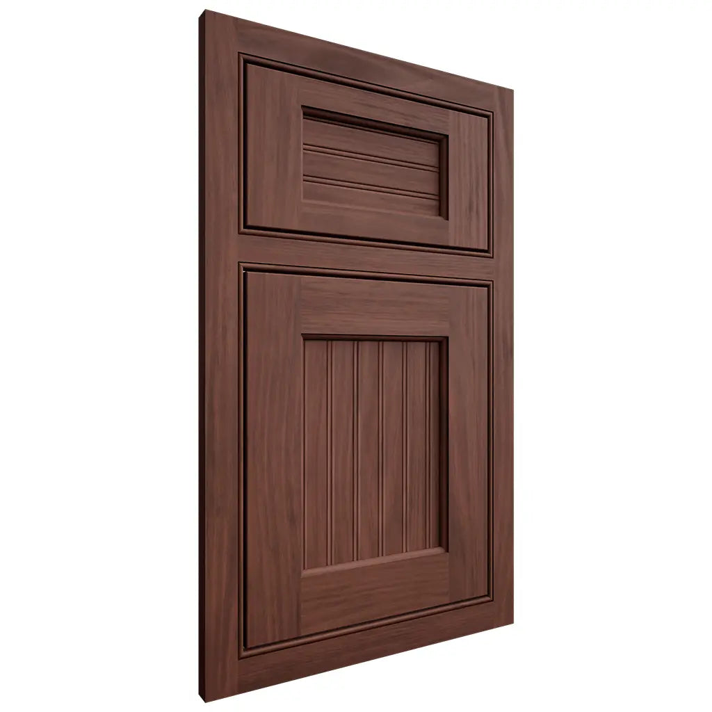 Shiloh Cabinetry Beaded Inset Beaded Century Cherry Plain Cut Bourbon Door