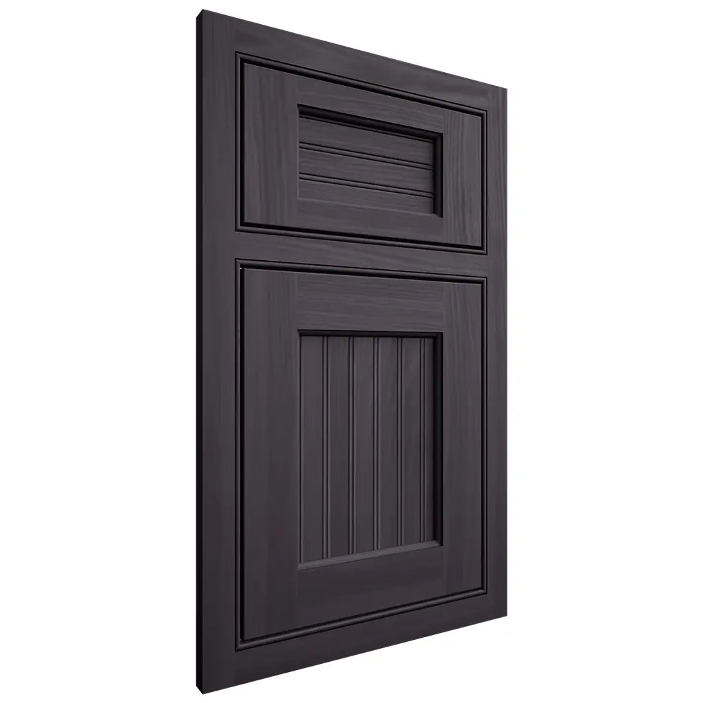 Shiloh Cabinetry Beaded Inset Beaded Century Hickory Plain Cut Harbor Door