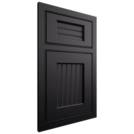 Shiloh Cabinetry Beaded Inset Beaded Century Paintable Black Door
