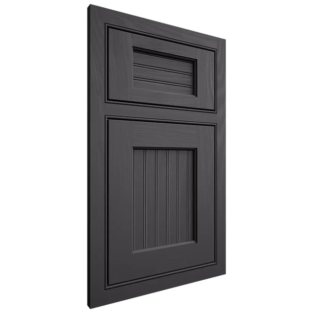 Shiloh Cabinetry Beaded Inset Beaded Century Poplar Plain Cut Cadet Door