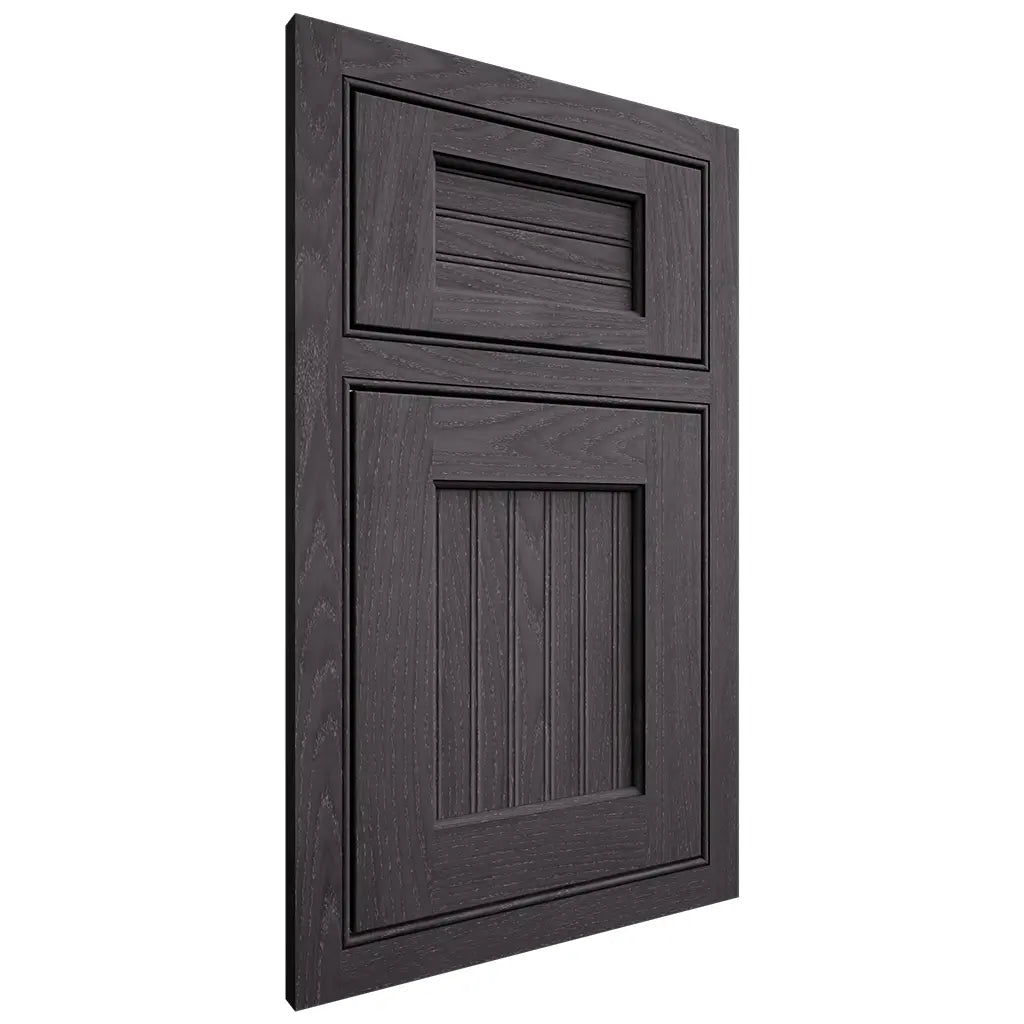 Shiloh Cabinetry Beaded Inset Beaded Century Red Oak Plain Cut Harbor Door