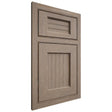 Shiloh Cabinetry Beaded Inset Beaded Century White Oak Plain Cut Almond Door