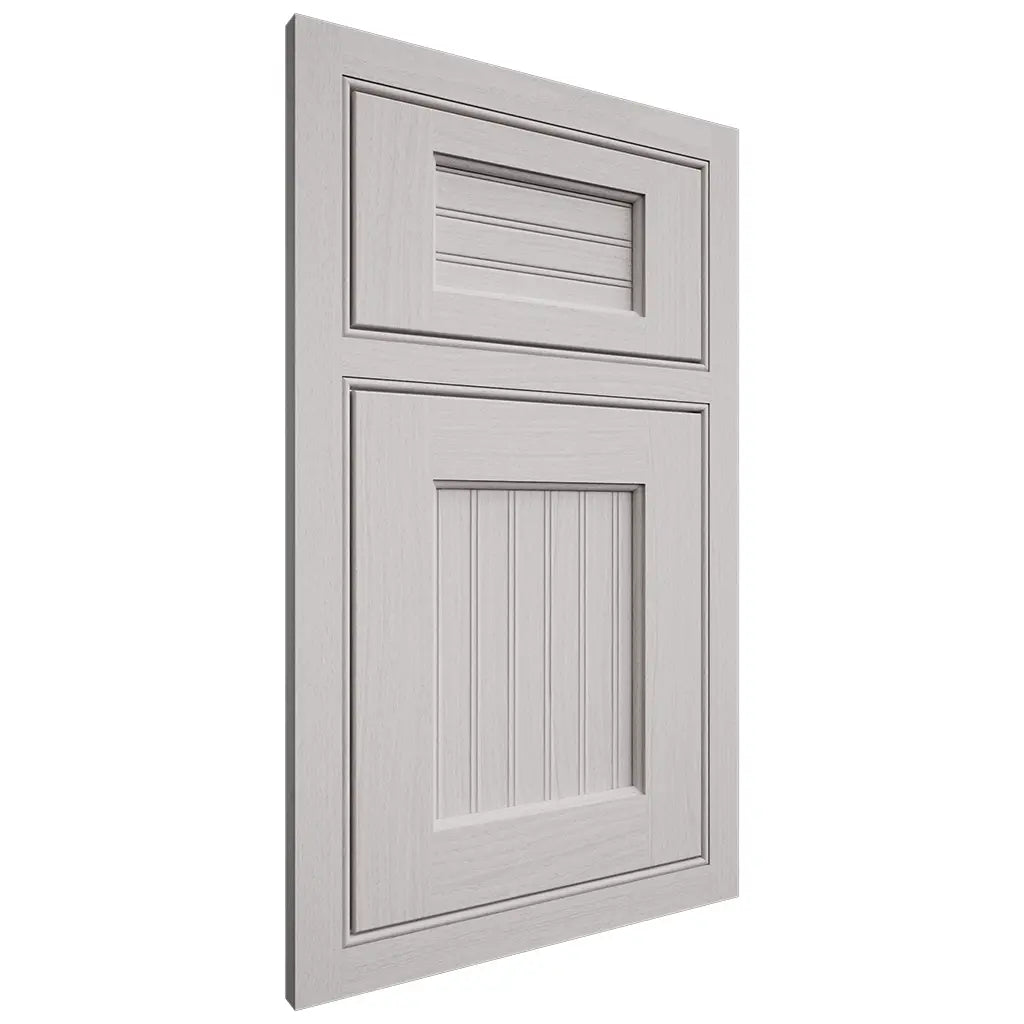Shiloh Cabinetry Beaded Inset Beaded Century White Oak Plain Cut Cotton Door