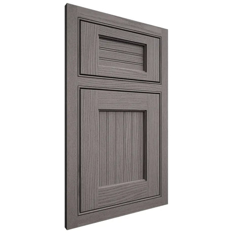 Shiloh Cabinetry Beaded Inset Beaded Century White Oak Plain Cut Flagstone Door