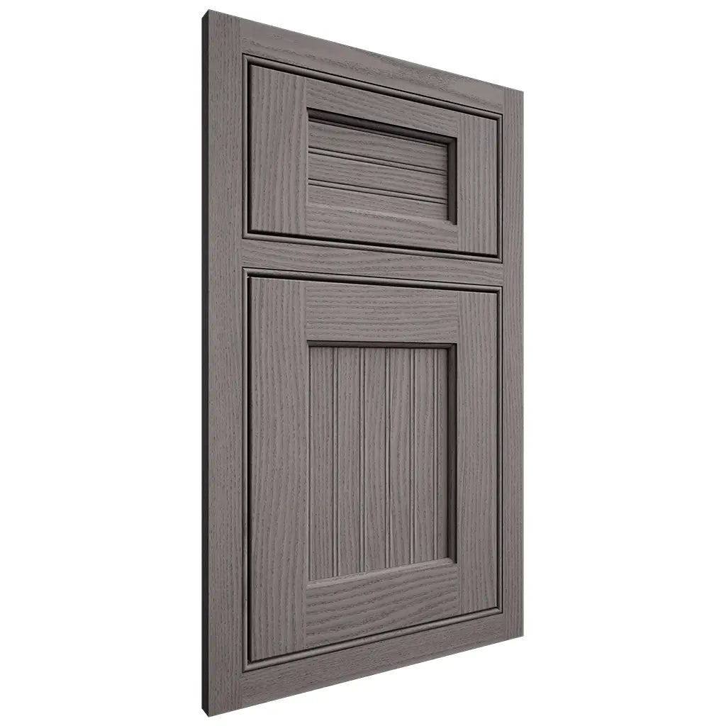 Shiloh Cabinetry Beaded Inset Beaded Century White Oak Plain Cut Flagstone Door