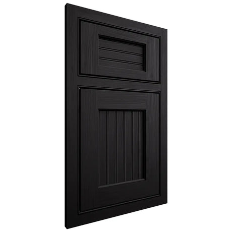 Shiloh Cabinetry Beaded Inset Beaded Century White Oak Plain Cut Ink Door