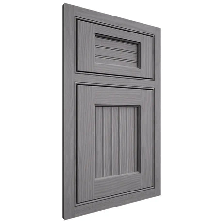 Shiloh Cabinetry Beaded Inset Beaded Century White Oak Plain Cut Sterling Door
