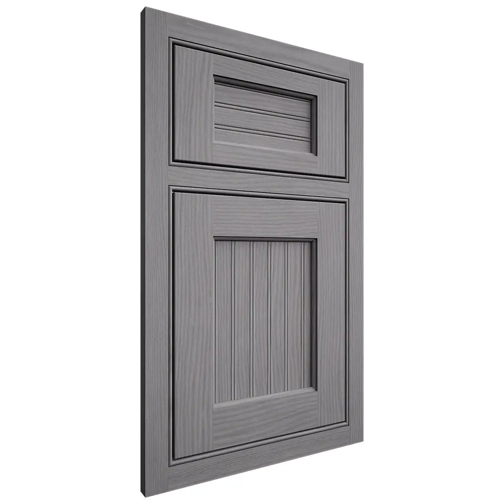 Shiloh Cabinetry Beaded Inset Beaded Century White Oak Plain Cut Sterling Door