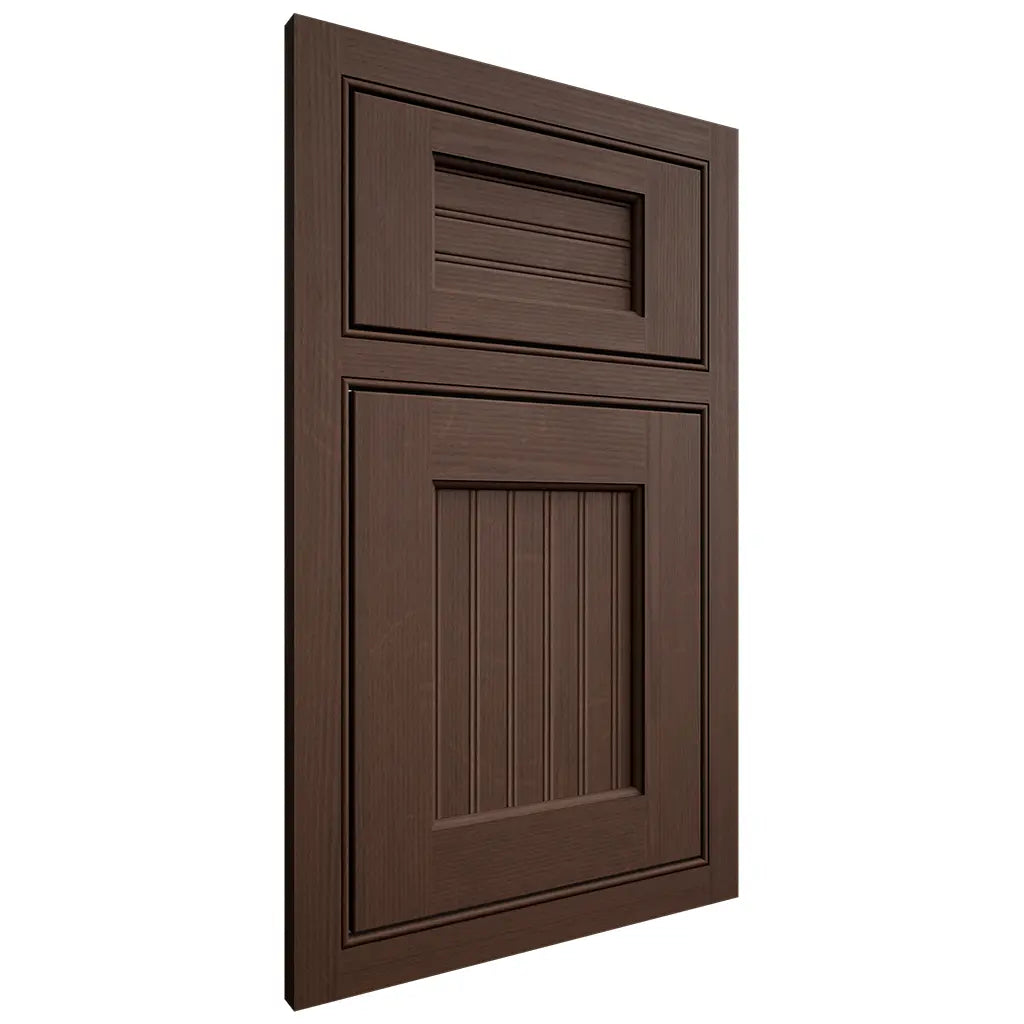 Shiloh Cabinetry Beaded Inset Beaded Century White Oak Quarter Sawn Braun Door