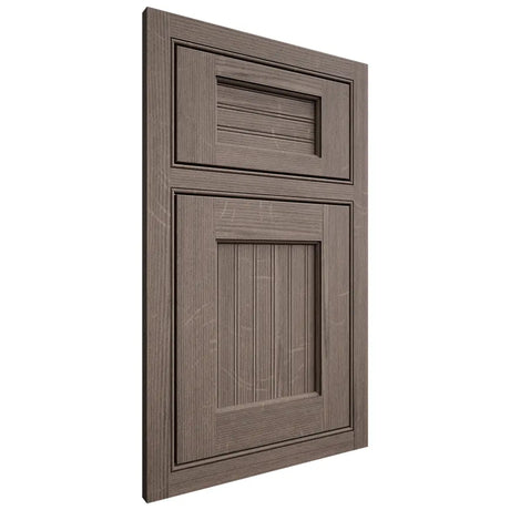 Shiloh Cabinetry Beaded Inset Beaded Century White Oak Quarter Sawn Clay Door