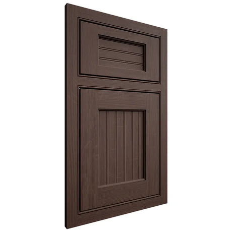Shiloh Cabinetry Beaded Inset Beaded Century White Oak Quarter Sawn Dusk Door