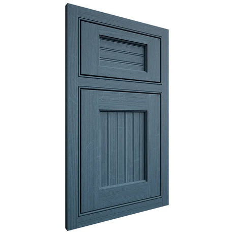 Shiloh Cabinetry Beaded Inset Beaded Century White Oak Quarter Sawn Hudson Door