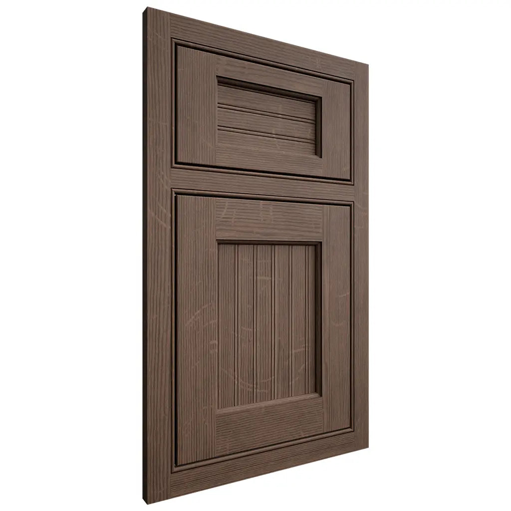 Shiloh Cabinetry Beaded Inset Beaded Century White Oak Quarter Sawn Mineral Door