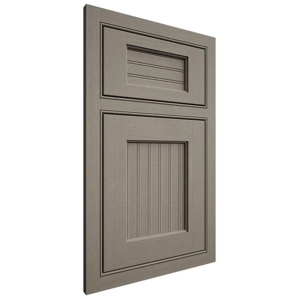 Shiloh Cabinetry Beaded Inset Beaded Century White Oak Quarter Sawn Thyme Door