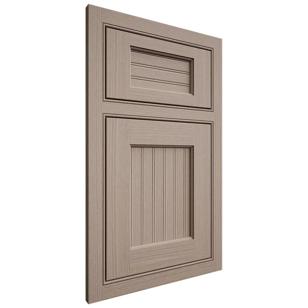 Shiloh Cabinetry Beaded Inset Beaded Century White Oak Rift Cut Whitewash Door
