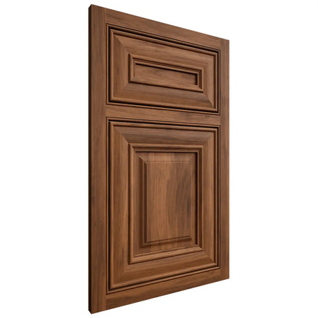 Shiloh Cabinetry Beaded Inset Bradford Hickory Plain Cut Burnt Sugar Door