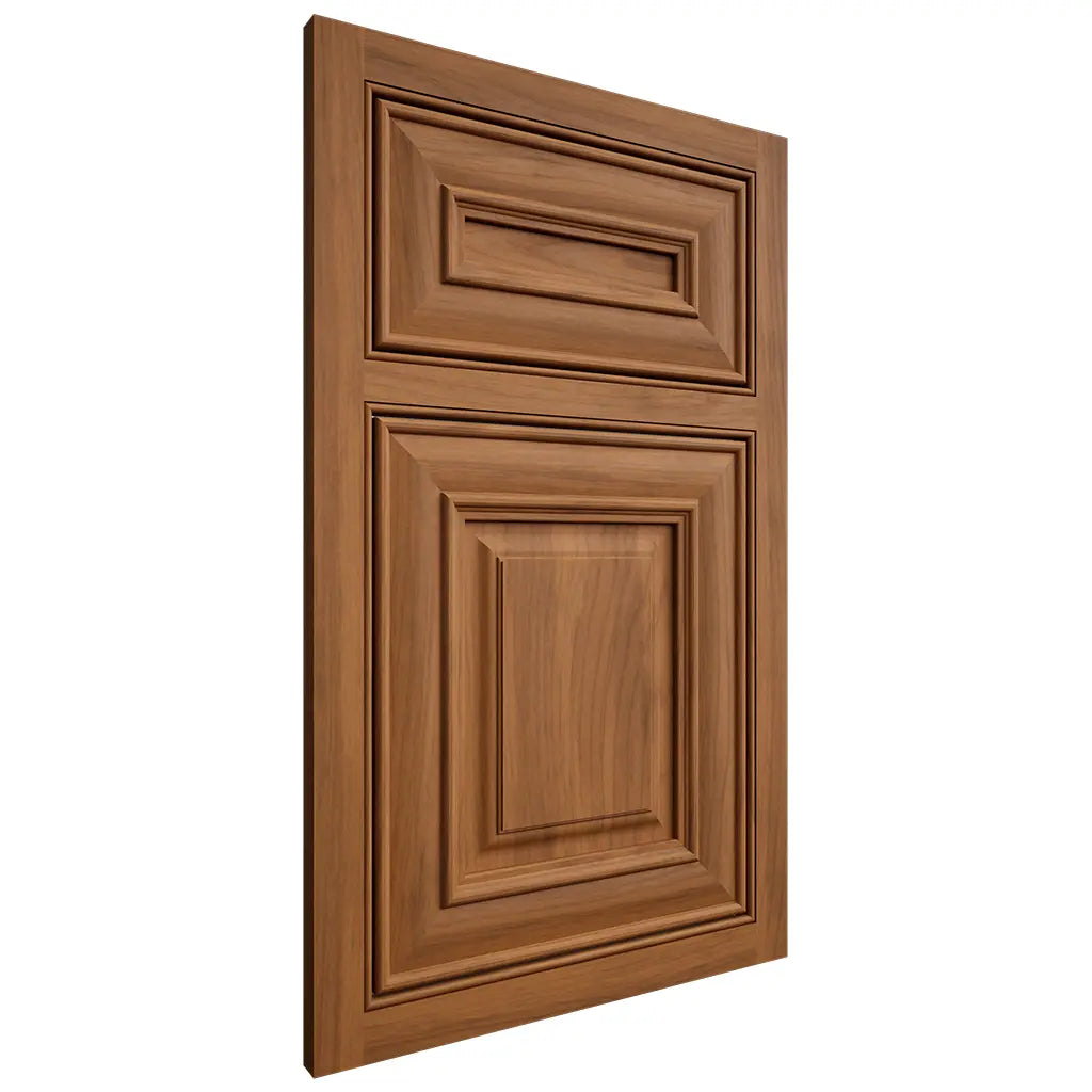 Shiloh Cabinetry Beaded Inset Bradford Hickory Plain Cut Chestnut Door