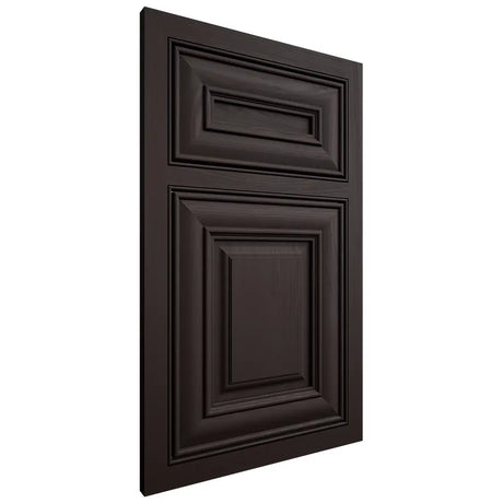 Shiloh Cabinetry Beaded Inset Bradford Maple Plain Cut Espresso Door