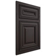 Shiloh Cabinetry Beaded Inset Bradford Poplar Plain Cut Carbon Door