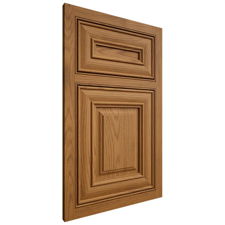 Shiloh Cabinetry Beaded Inset Bradford Red Oak Plain Cut Autumn Door