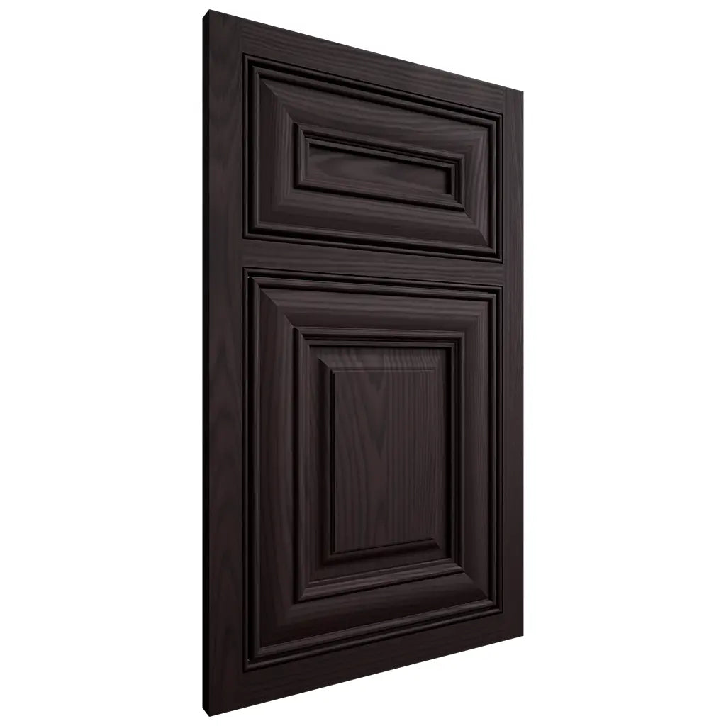 Shiloh Cabinetry Beaded Inset Bradford Red Oak Plain Cut Espresso Door