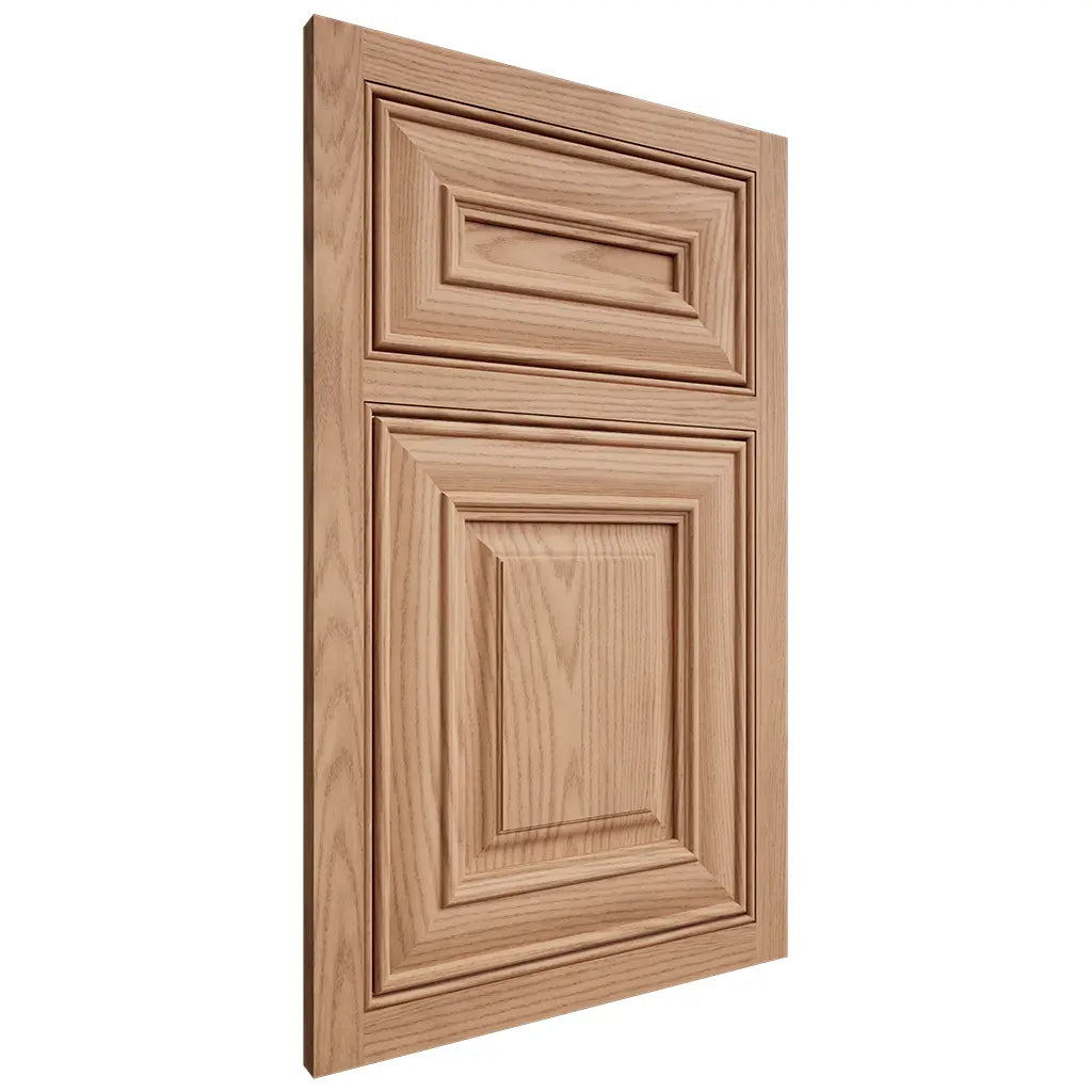 Shiloh Cabinetry Beaded Inset Bradford Red Oak Plain Cut Natural Door