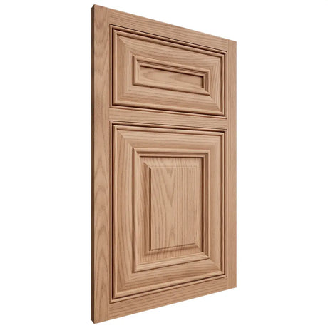 Shiloh Cabinetry Beaded Inset Bradford Red Oak Plain Cut Natural Door