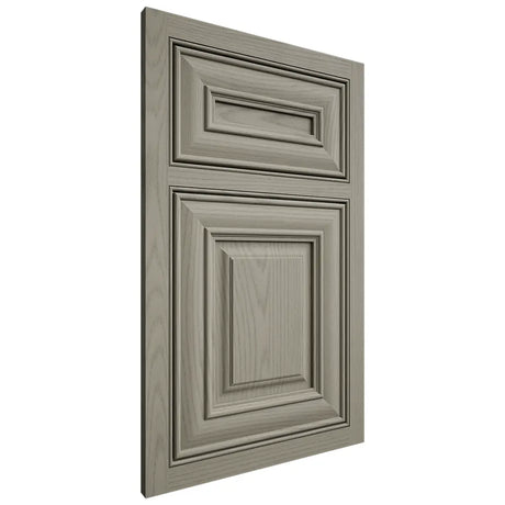 Shiloh Cabinetry Beaded Inset Bradford Red Oak Plain Cut Thyme Door