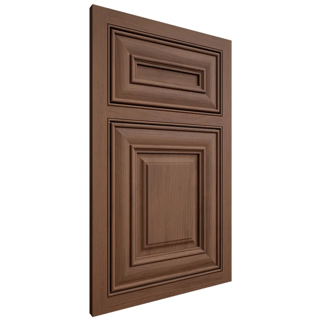 Shiloh Cabinetry Beaded Inset Bradford Walnut Plain Cut Natural Door