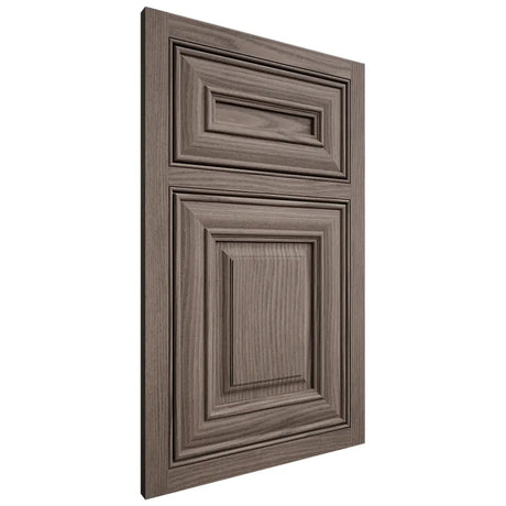 Shiloh Cabinetry Beaded Inset Bradford White Oak Plain Cut Clay Door