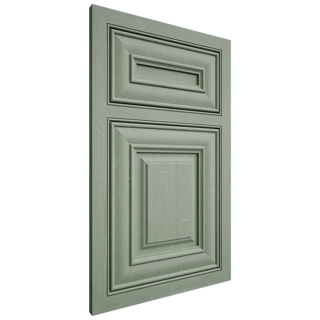 Shiloh Cabinetry Beaded Inset Bradford White Oak Quarter Sawn Moss Door