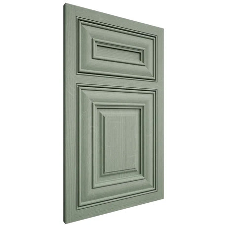 Shiloh Cabinetry Beaded Inset Bradford White Oak Quarter Sawn Moss Door