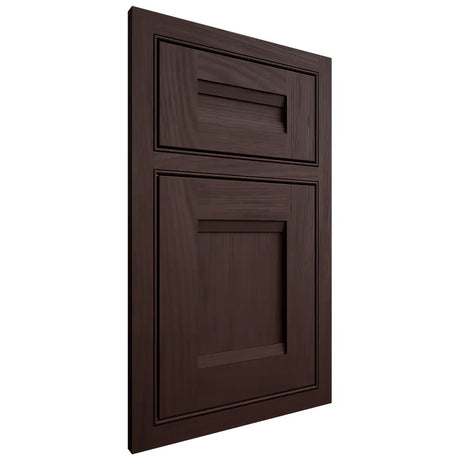 Shiloh Cabinetry Beaded Inset Bristol Alder Plain Cut Bistre Door