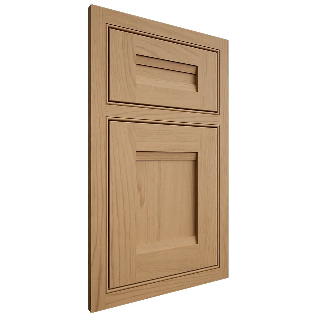 Shiloh Cabinetry Beaded Inset Bristol Alder Plain Cut Natural Door